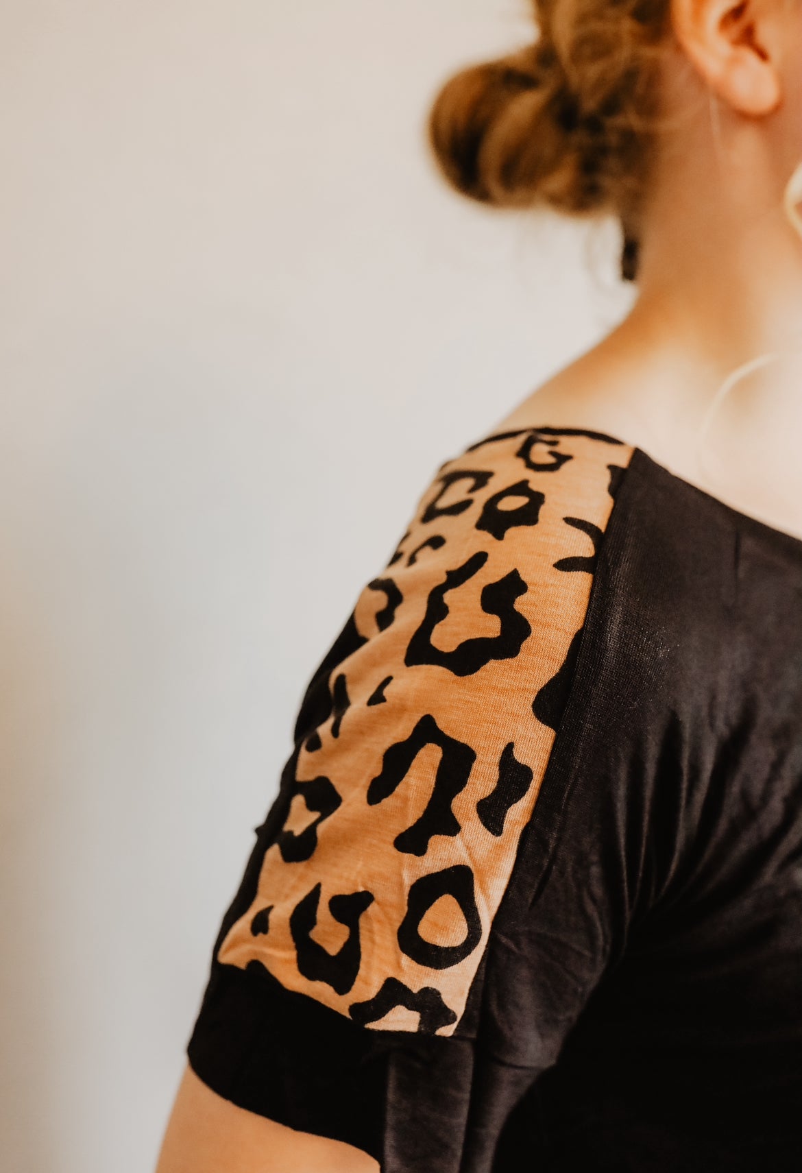 Piper Leopard Shoulder Top