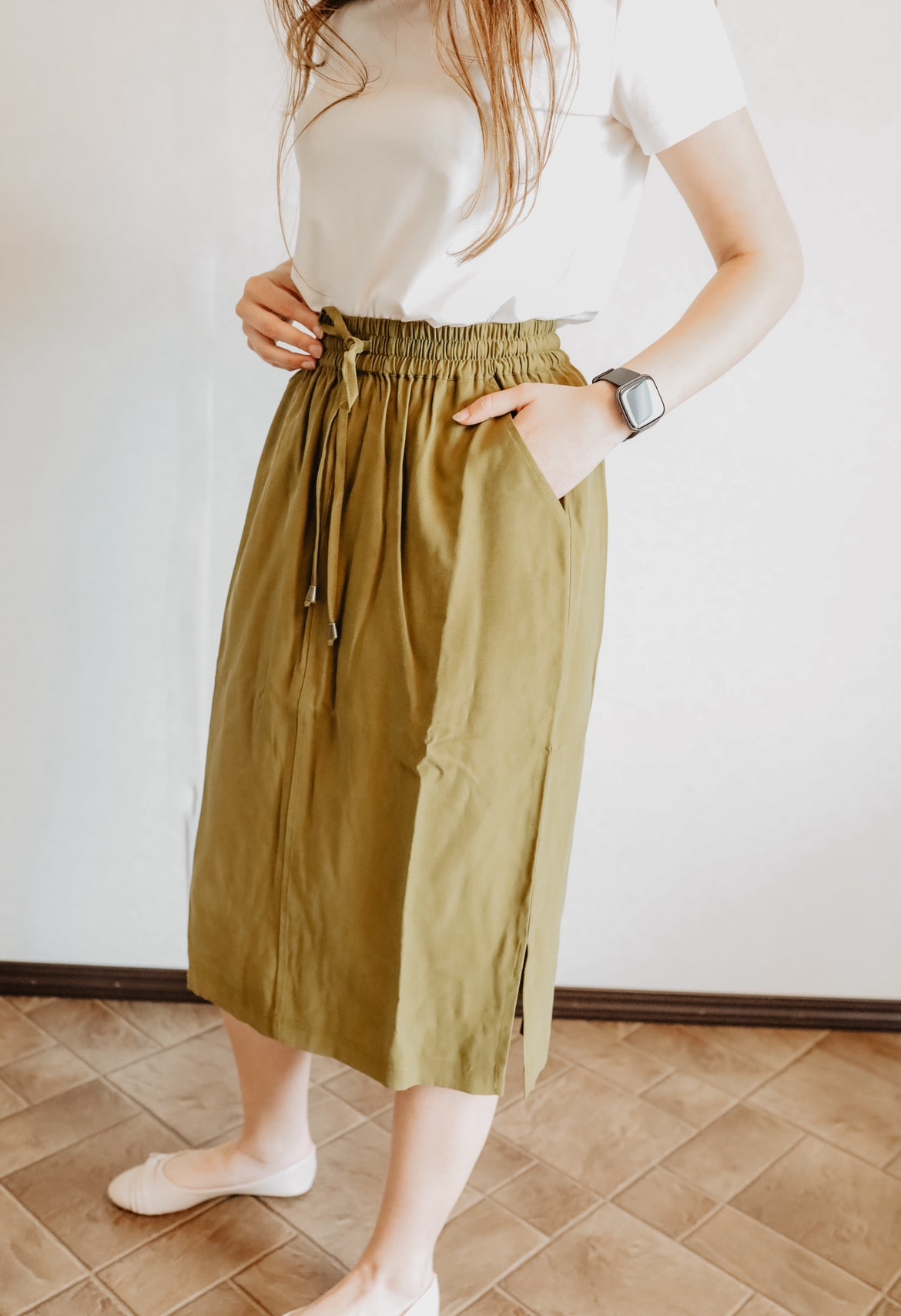 Everyday Utility Skirt in Fir Green