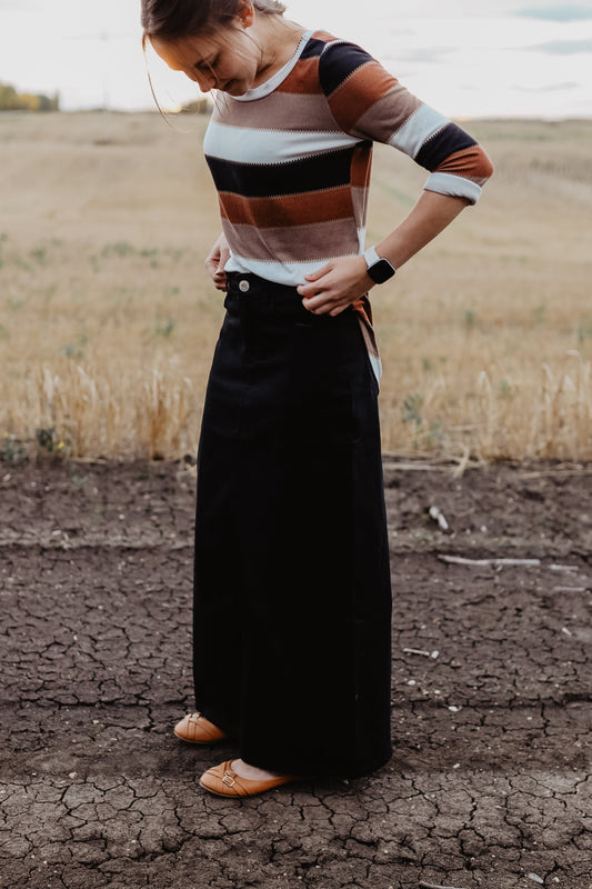 Bryn Maxi Skirt in Black