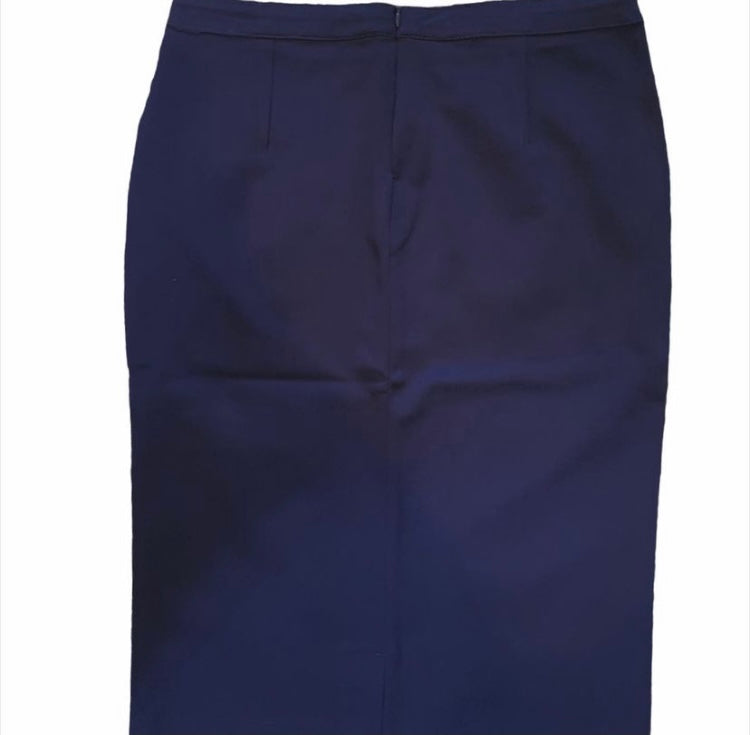 Lexi Midi Pencil Skirt in Navy