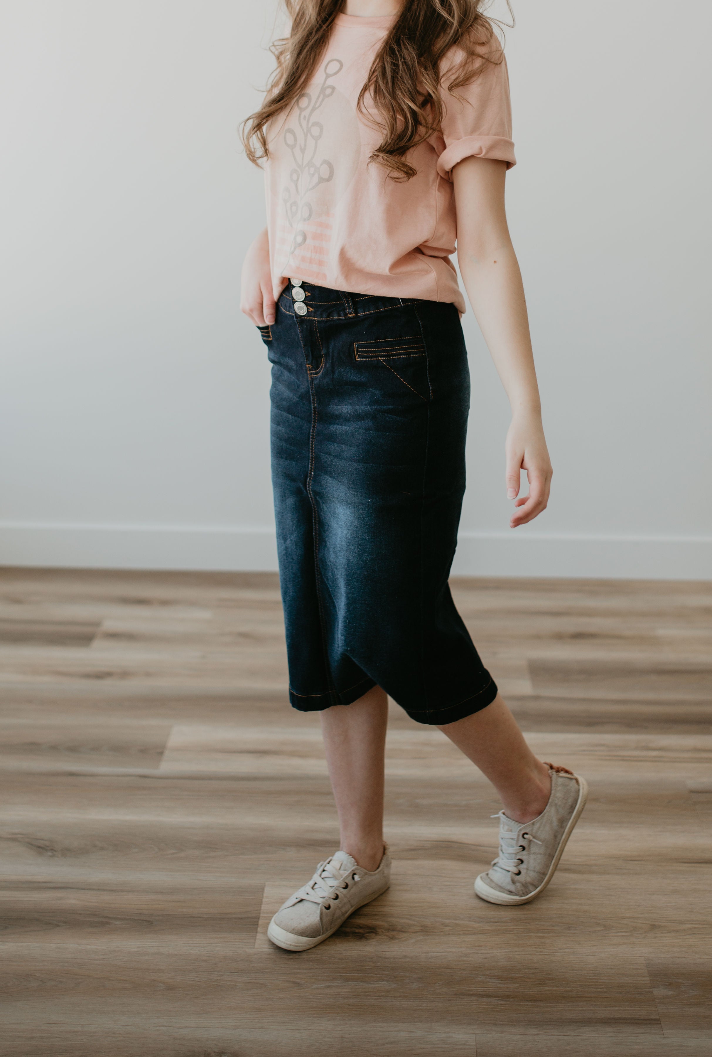 Denim skirt cheap indigo