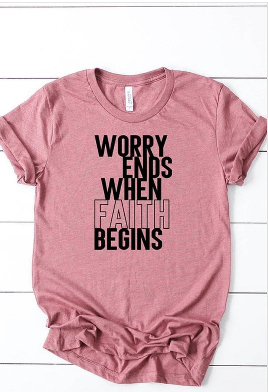 Worry Ends Graphic Tee