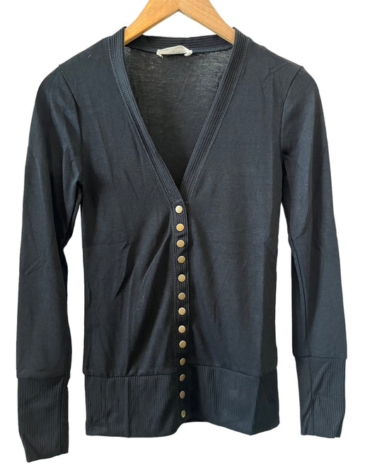 Harper Snap Front Cardigan Black